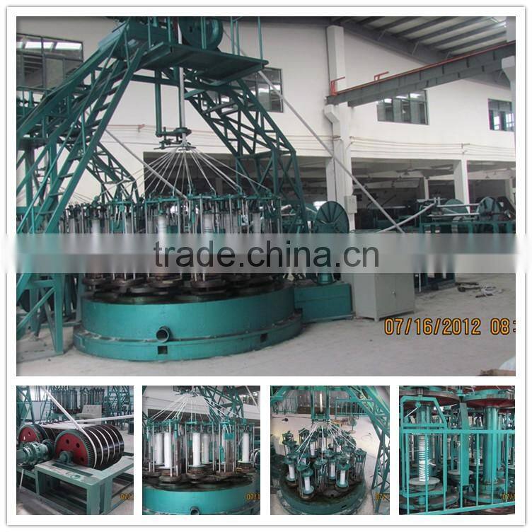 braided hawser rope machine/hawser machine for making rope of multifilament,nylon,dyneema: https://youtu.be/flTrF7Bg4NY