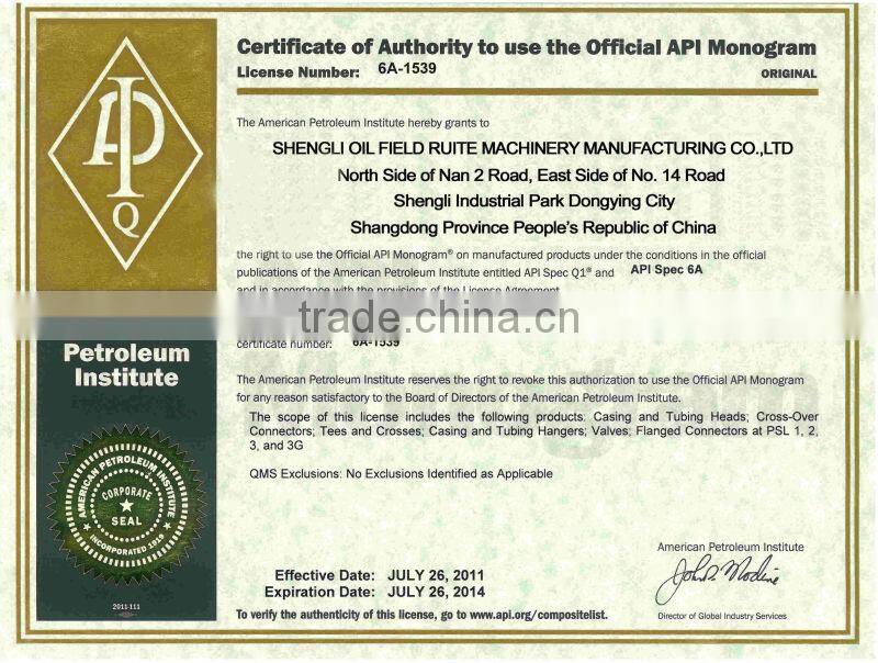 API Standard Wellhead Tubing Head