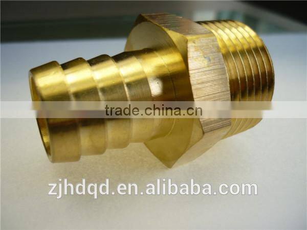 brass male hose barb swivel fitting/tube fitting