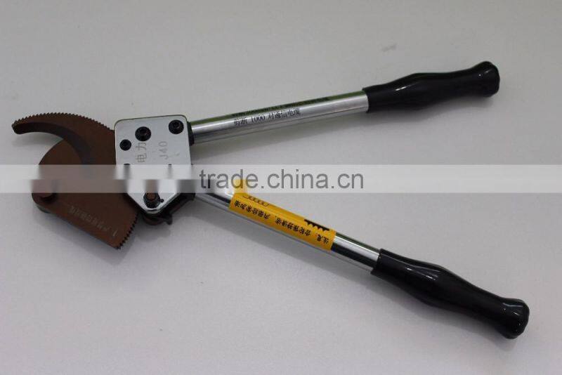 J40 hand ratchet cable cutter for copper aluminum cable