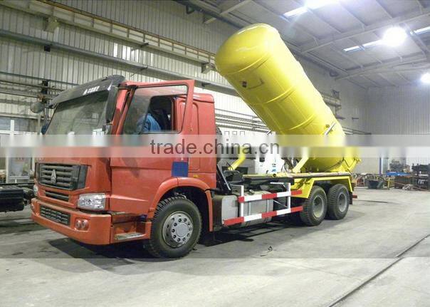 HOWO 6*4 Suction sewage truck with jetting system