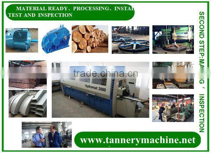 leather process goat skin tanning drum