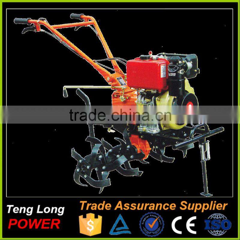 High Configuration Tiller Cultivator Diesel Engine Drived Built-in Clutch