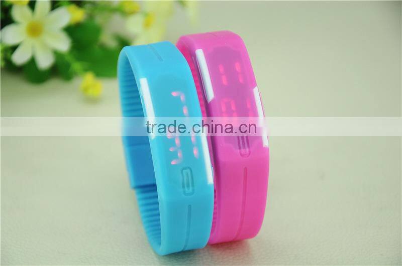 silicone digital watch silicone watch silieone led watch bracelet watch silicone bracelet with digital watch LED watch