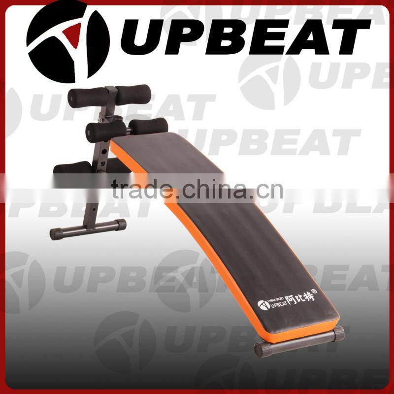 High-quality Sit-up Bench, Made of Steel Tube, Advanced PU and Sponge Seat Padded Cushion
