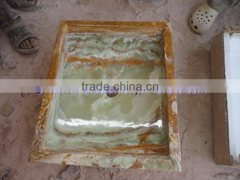 Permium Natural DARK GREEN ONYX RECTANGLE SINKS AND BASINS