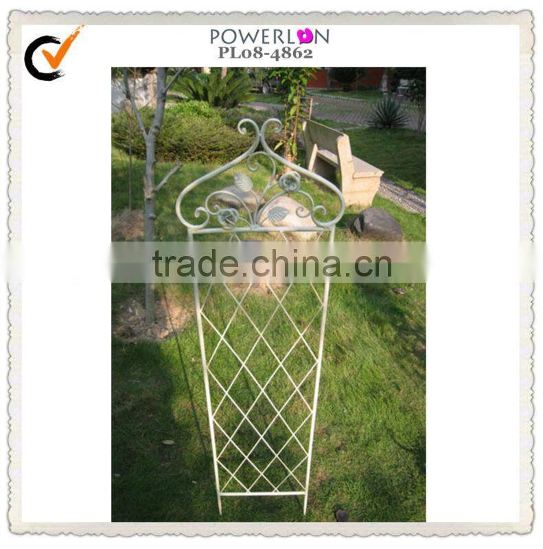 wrought iron flower support