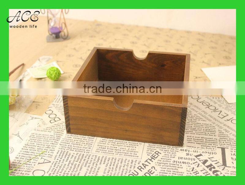 Vintage wooden box Small wood storage box