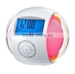 2013 Newest Novel Digital LCD Alarm Clock with 7 colorful changing light