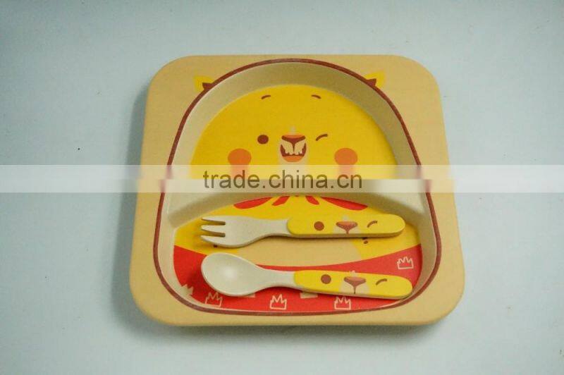 Bio bamboo fibre plant fibre kids dinnerware set