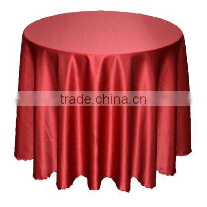 hotsale off-white tapestry satin table cover for hotel restaurant weddings