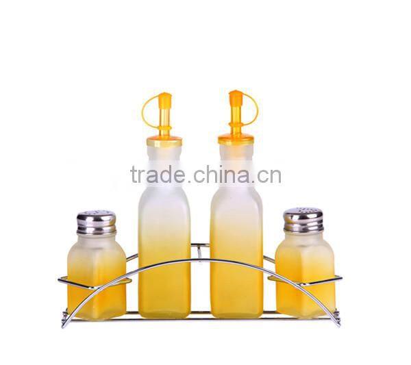 200ml 350ml 600ml glass oil & vinegar bottle with color coating