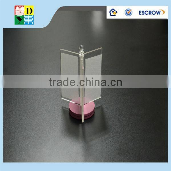 2015 hot sale newest acrylic table menu holder/custom design acrylictable tent with high quality China manufacturer low price