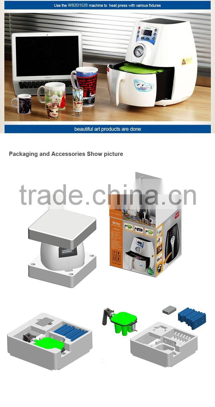 combo set heat sublimation transfer 3d mini vacuum machine