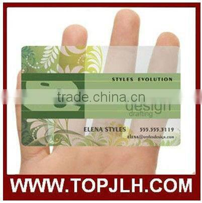 50 sheet/ bag Tranparent ID PVC Cards of PET Material
