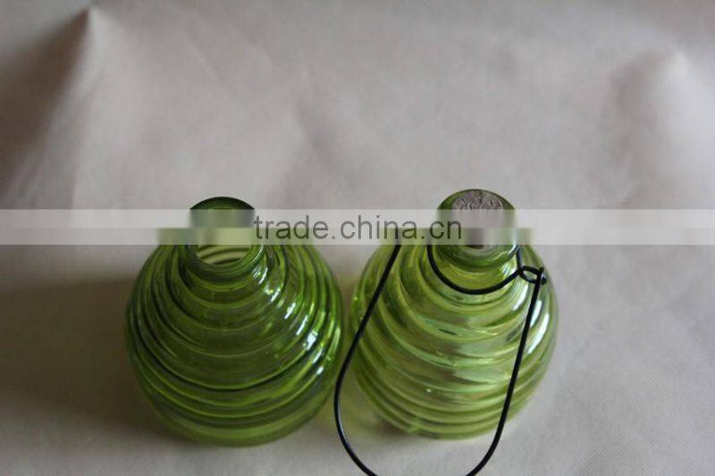 colorful glass bee catcher