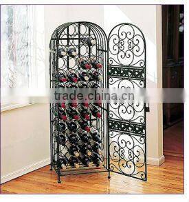 wrought iron wine rack