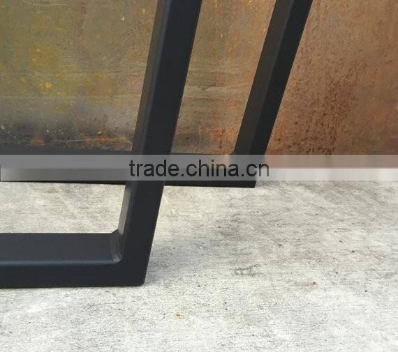 Factory price coffee table trapezoid metal bases for wooden funiture