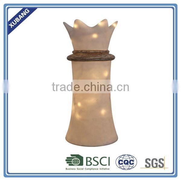 New design resin garden light for home decoration