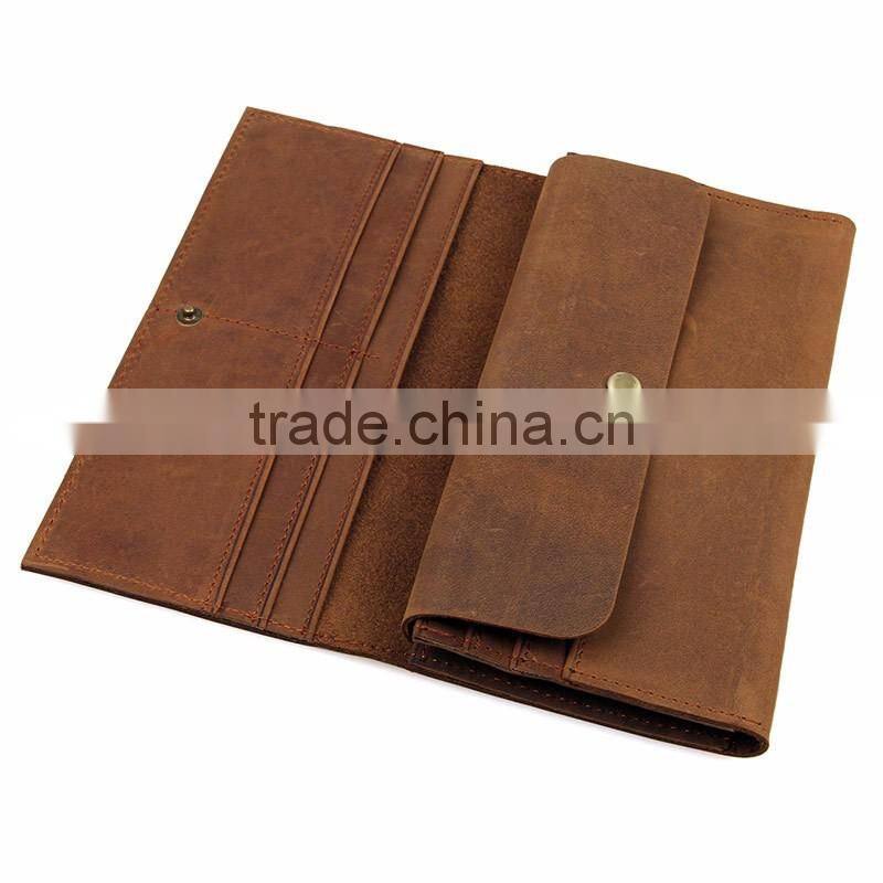 New Custom men's Italian Vegetable Tanned Leahter Passport Cover