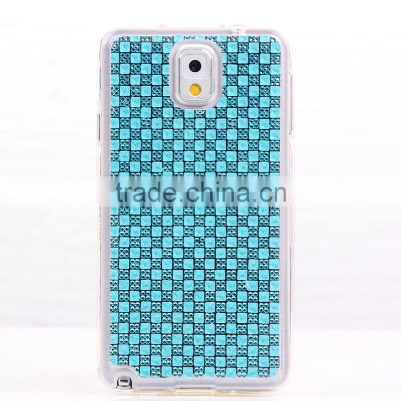 TPU new design diamond stone phone case for Samsung NOTE 3