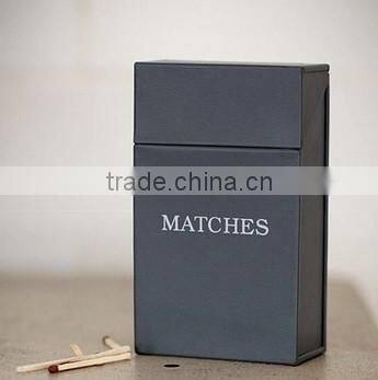 Small Size Cream Powder Coated Metal Firelighter Storage Box