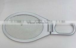 Plastic Small Oval Folding Swivel stand table mirror