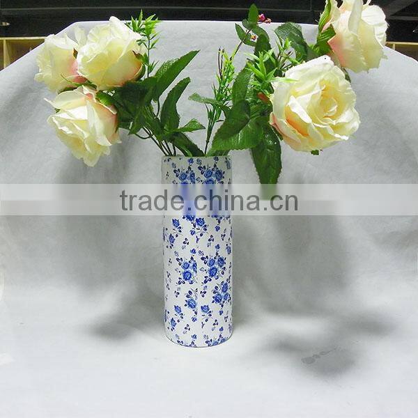 for home decoration blue and white vase flower