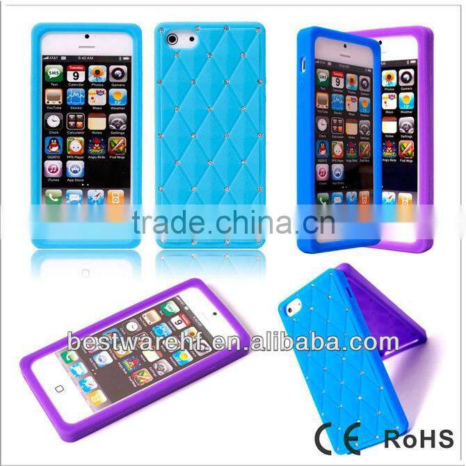 2013 hot sell cheap silicone case cover for iphone5 5s 5c