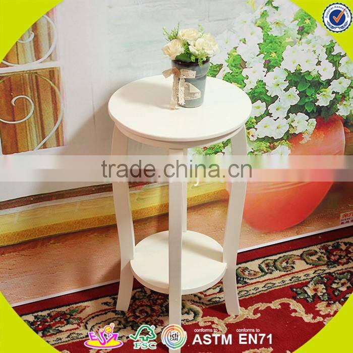 2017 New design wooden outdoor plant stands white solid wooden outdoor plant stands best outdoor plant stands W08H056