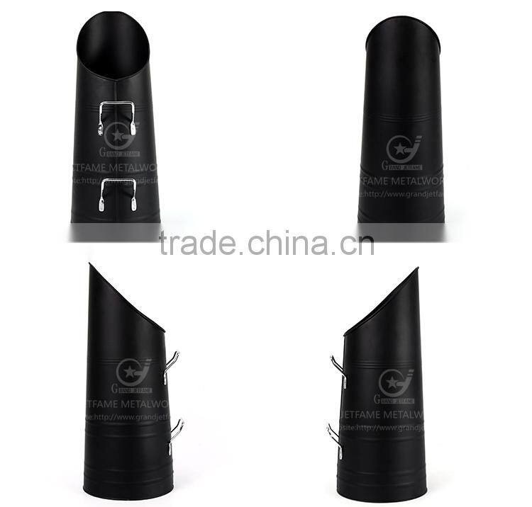 iron powder coating fireplace tool hod coal holder