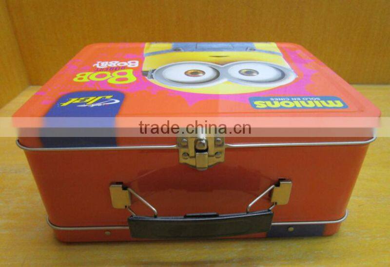 Fodd grade tin lunch box plain,wholesale plain tin lunch box