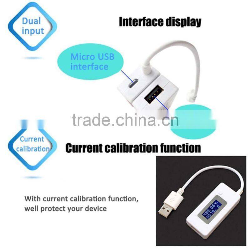 2016 New LCD USB Charger Mobile Power Detector Battery Tester laptop battery charger tester