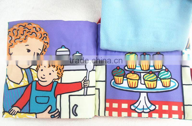 Hot Intelligence Development Baby kids Educational Cloth Books Soft Series Colorful Fabric Kid Learning Book