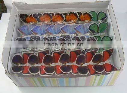 Promotion Gift Children Toy Refrigerator Fridge Butterfly Magnet,DIY Glow colorful 3d butterfly stickers