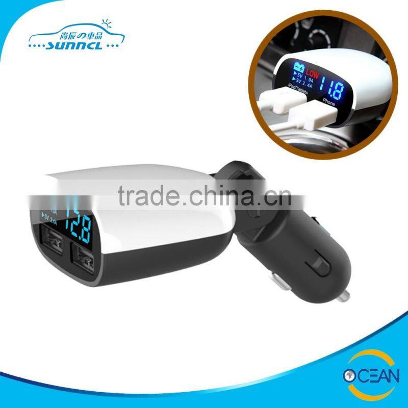 Classic Good Quality Mobile Tablet 2 USB Adapters QC 2.0 Car Charger