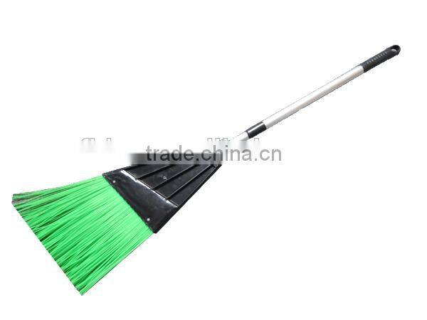 Long Aluminum telescopic handle garden broom for cleaning fallen leaves