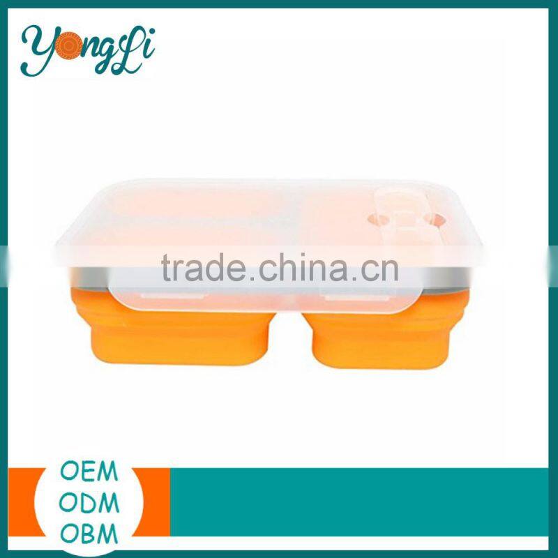 Japanese Silicone Divided Plastic Food Container