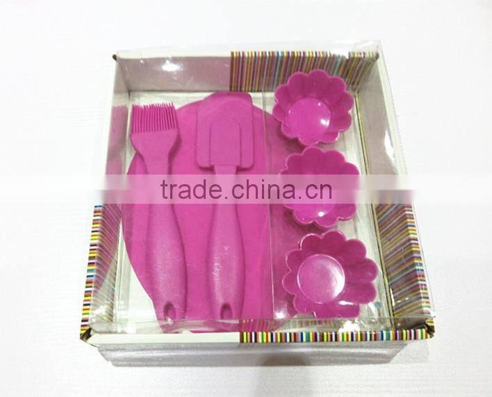 Compertitive 12pc nylon utensil kitchen tools with TPR handle kitchenware set