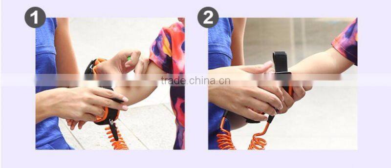 kids safety wrist rein harness strap elastic string toddler anti loss children wrist link collapsible rope cannot cut off