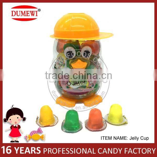 Halal Mini Fruit Jelly Cup in Penguin Jar