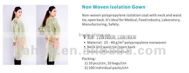 Non woven doctor's surgical Isolation Gown