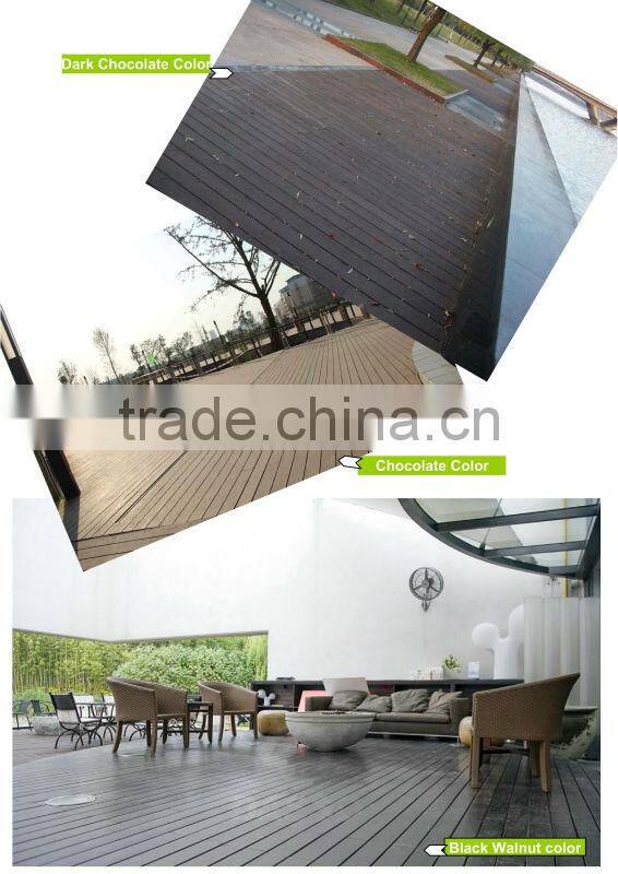 Outdoor Strand Woven Bamboo Decking with 20mm Thickness Dark Chocolate Color -KE-OS0823