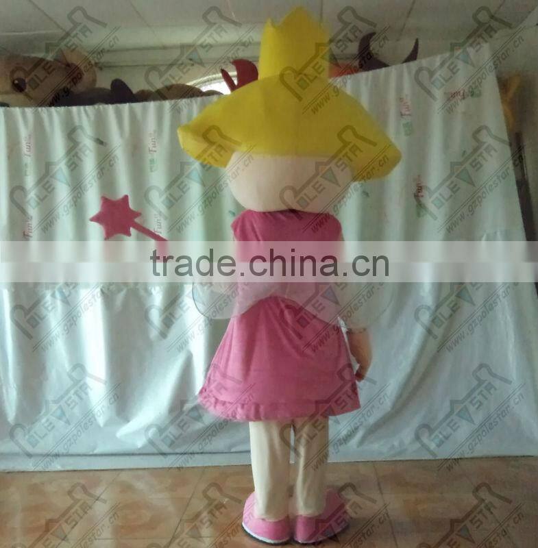 character pink dress girl mascot costumes