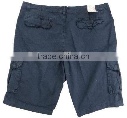 BEU20712 stock lot mens cheap cargo shorts cotton twill