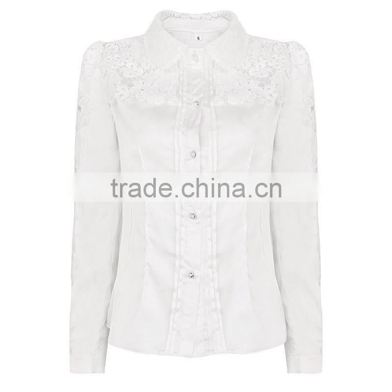 2014 cheap price wholesales lace blouse MX070