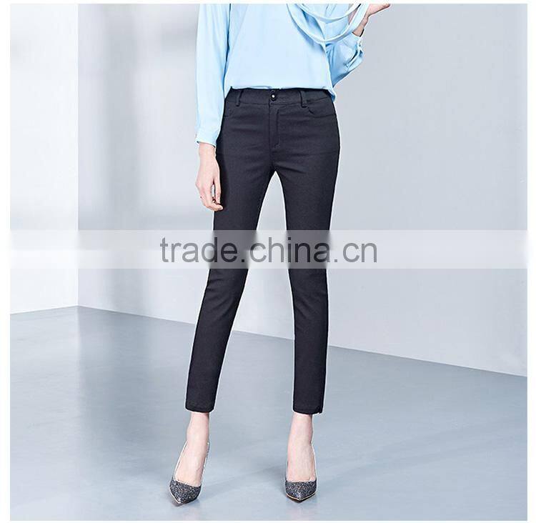 2017 new summer all-match nine point pencil pants white female Korean tide casual trousers custom