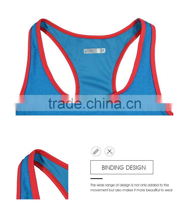 Custom OEM Workout Plain Elastic Cool Dry woman tank top Women Gym Sports Yoga Jogging Tank Top