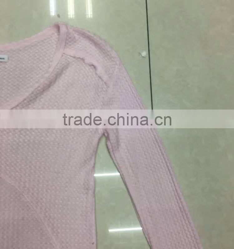 Stocklots women pink knitted cardigan fancy sleepwear
