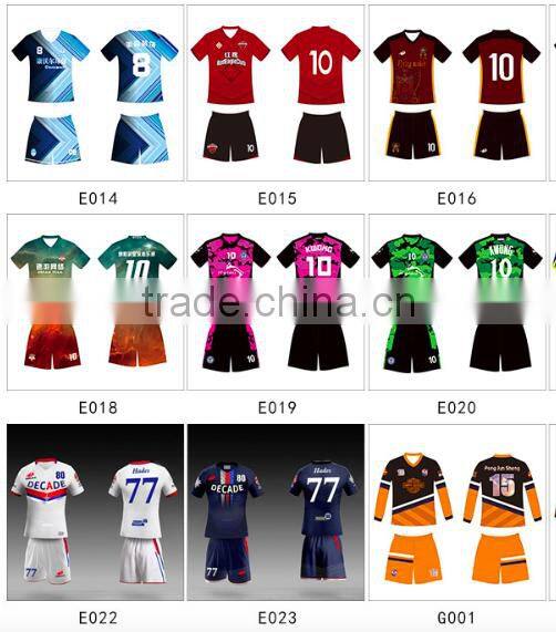 Sport wear Customized kids & Mens football&soccer jersey club uniform jersey shirts designing & manufacturing